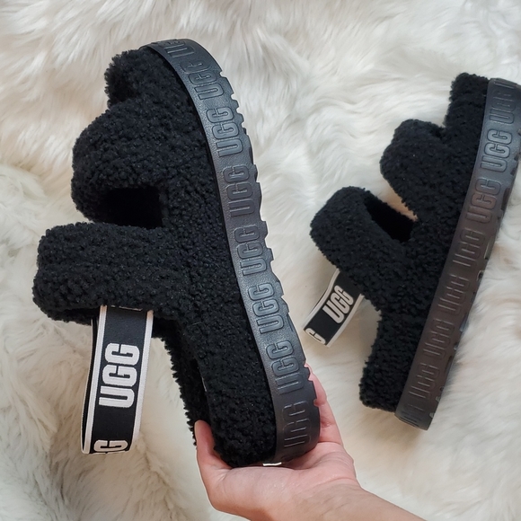 UGG Shoes Ugg Black Sandals Slippers Women Size 8 New Poshmark